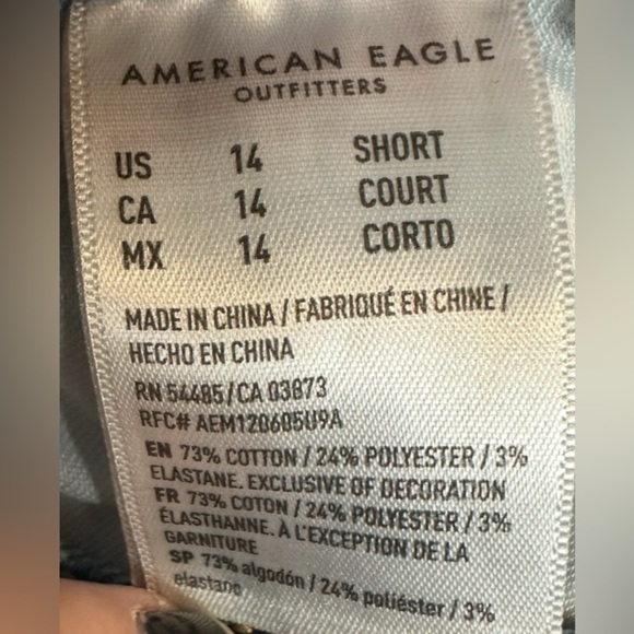 American Eagle Dream Ripped Jegging Women’s Size 14 Short - Picture 7 of 7